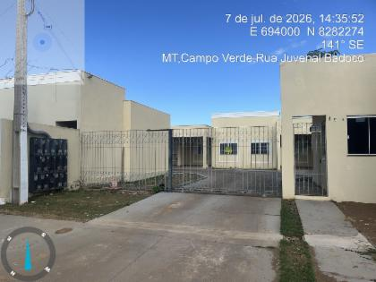 Casa em Campo Verde, Residencial Buritis, RUA JUVENAL BADOCO, 164, CASA 02, CONDOMINIO RESIDENCIAL GIRASSOL I, MT. Área: 63.7m2